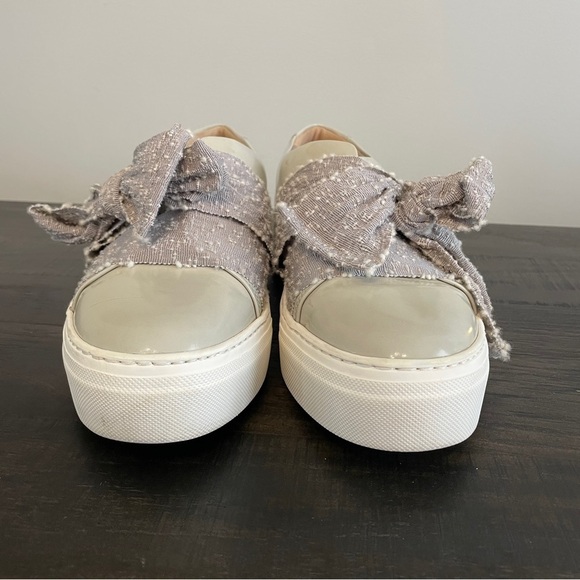 AGL Attilio Guisti Leombruni Marble Bow Slip-On Platform Sneakers EU 42 US 12 - Picture 8 of 11